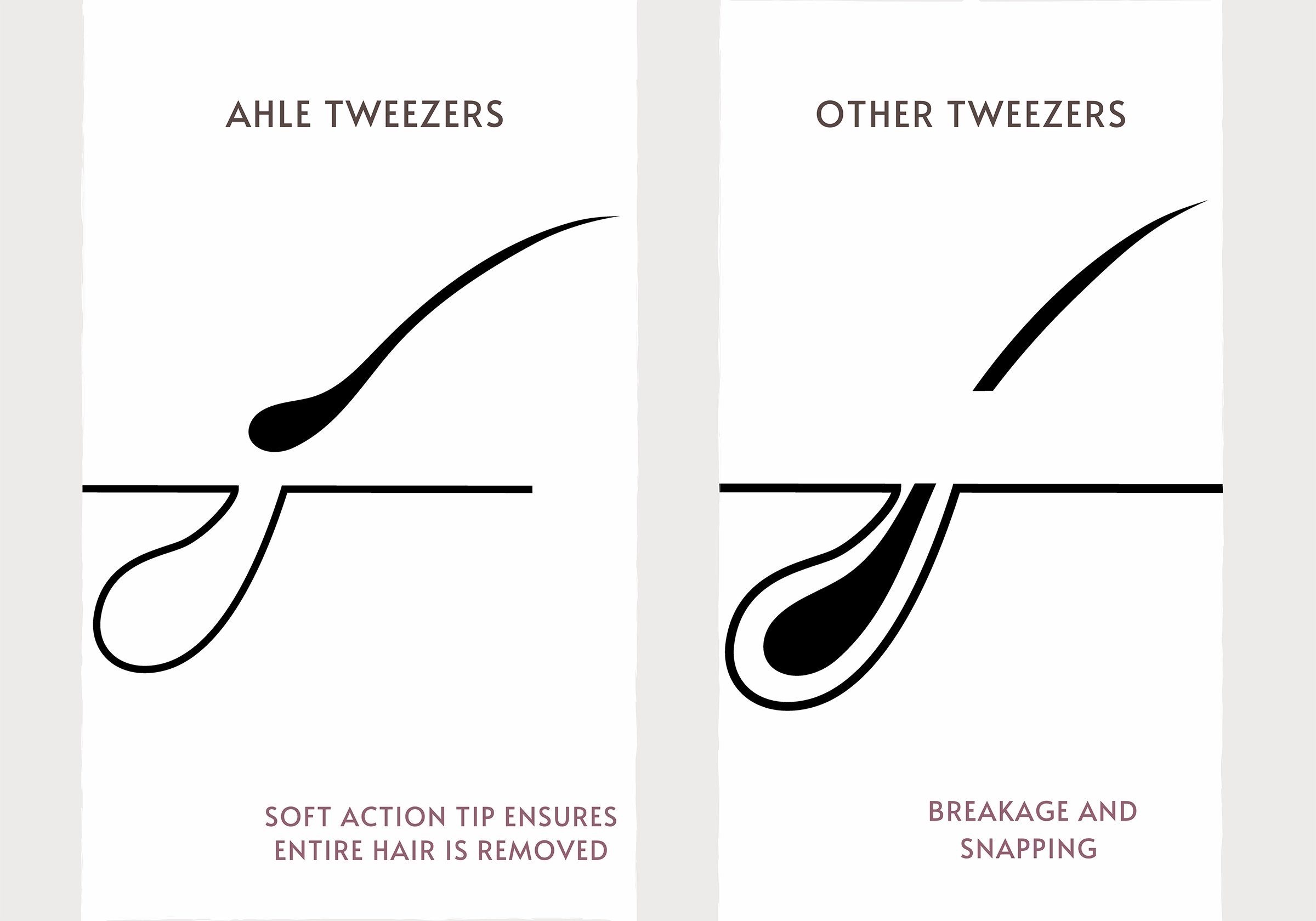 soft-action tip removes hair precisely,no snapping or breakage