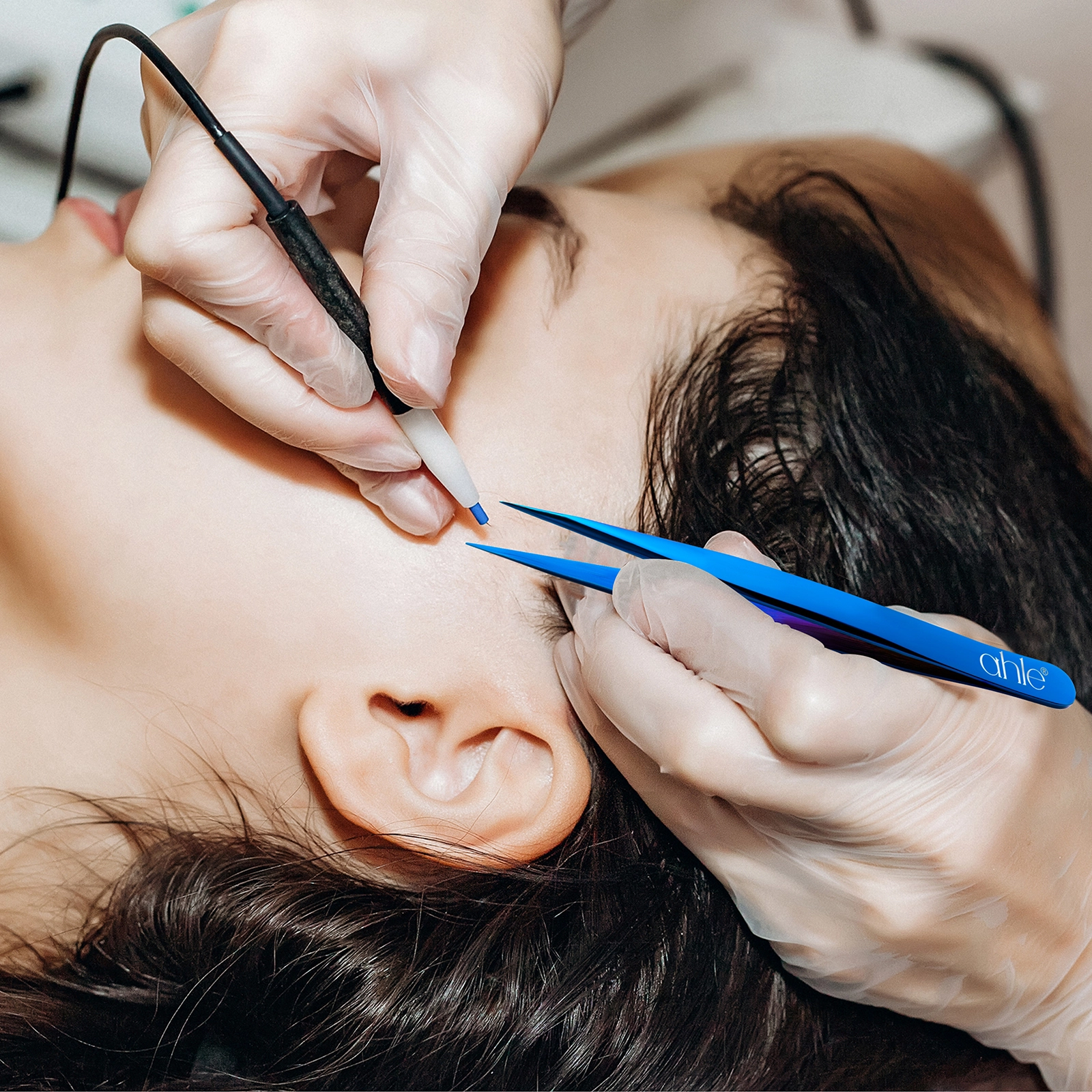 Sharp tweezers for accurate hair removal pointed tweezers for electrolysis