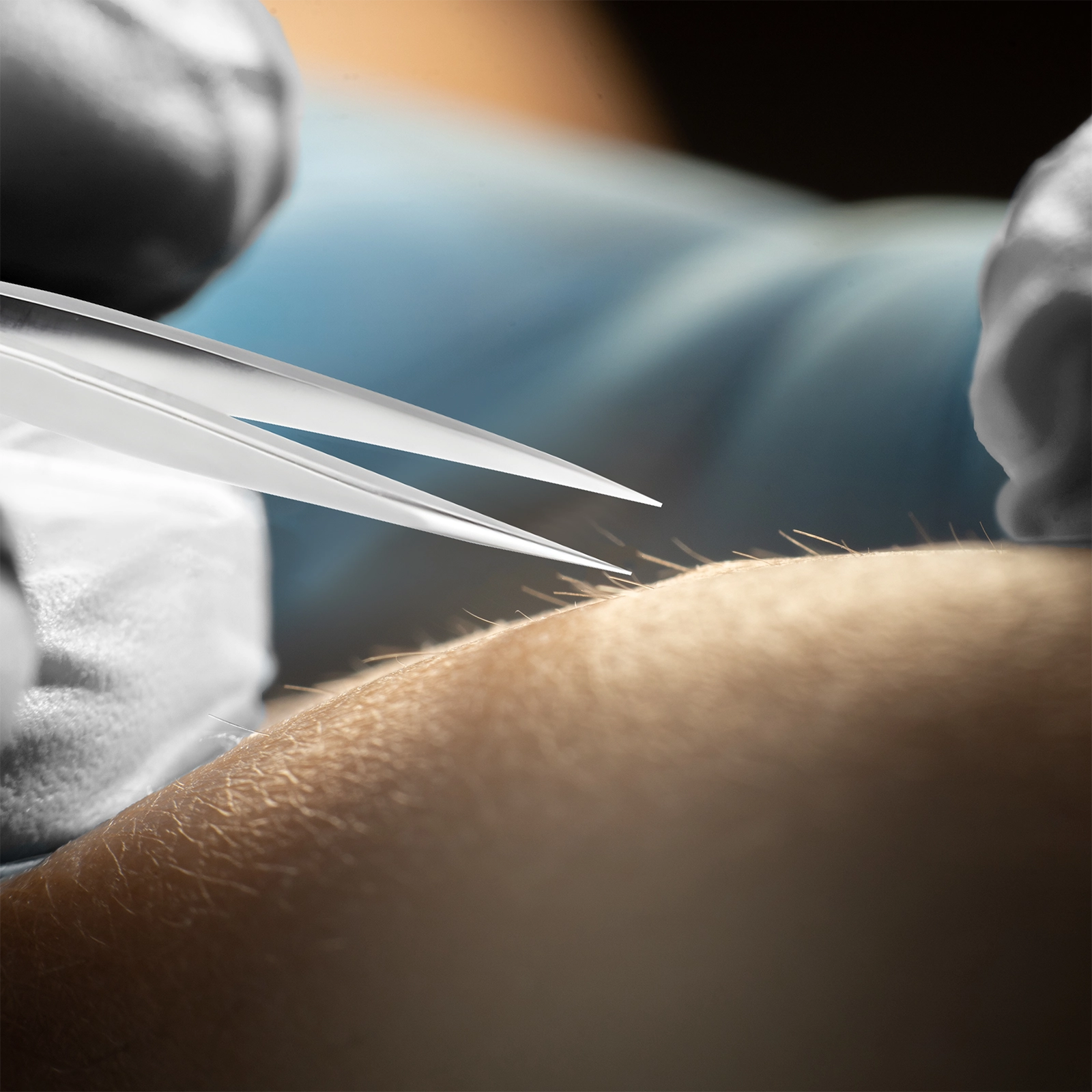 professional salon tweezers for precision facial hair grooming, electrolysis tweezers