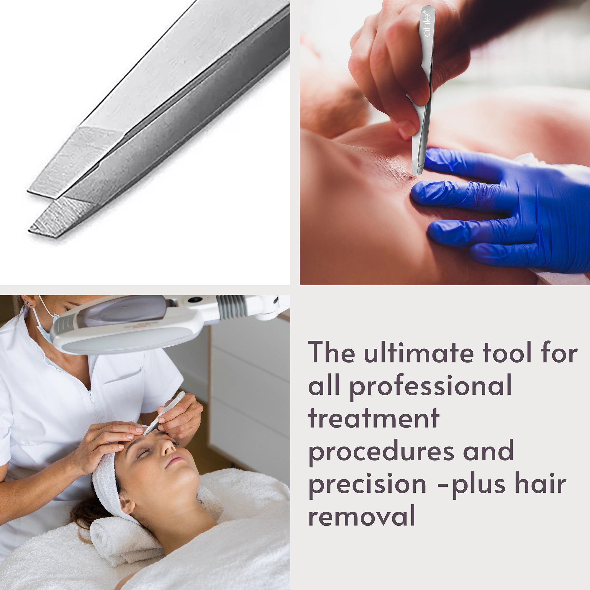 Best slanted eyebrow tweezers shown with professional tweezers for precise eyebrow shaping or grooming needs.