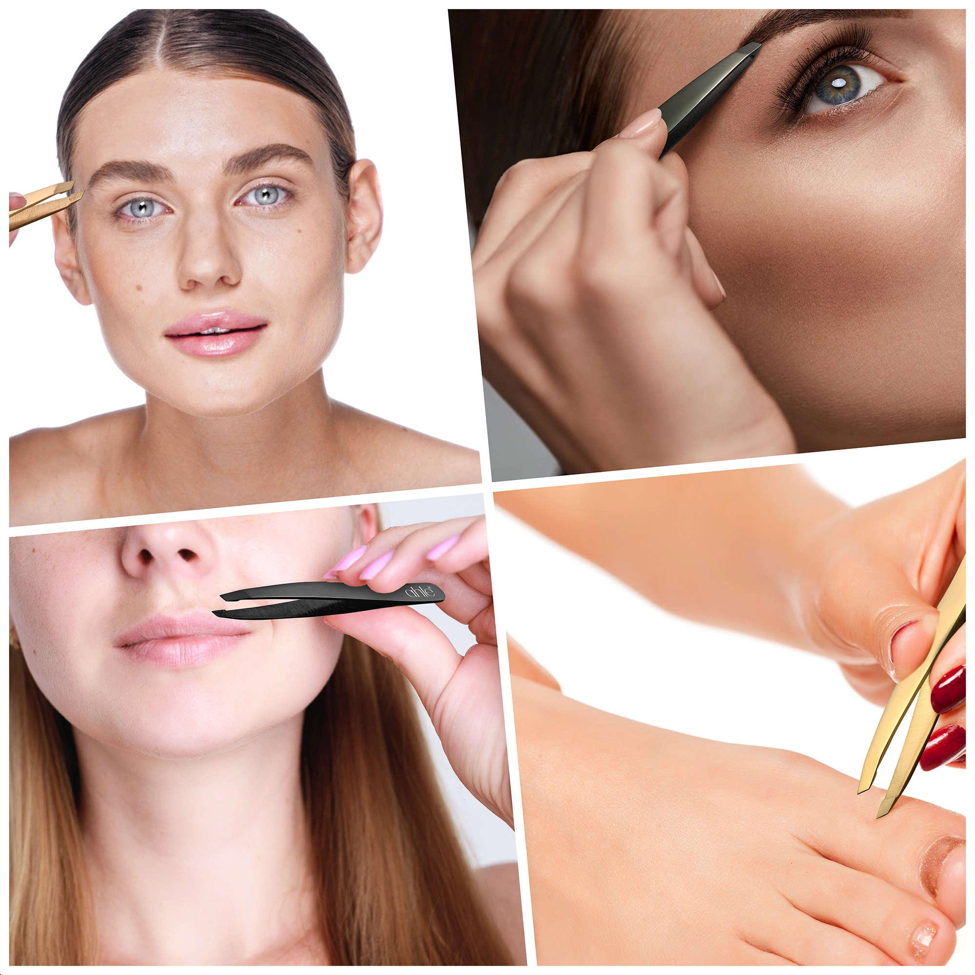 slanted tweezer for eyebrow shaping and facial hair removal for women and men