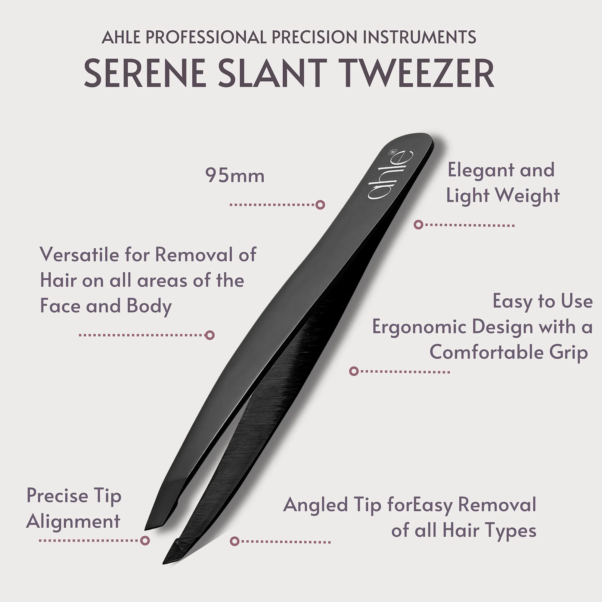 best tweezers for chin hair and facial hair removal slanted tweezer
