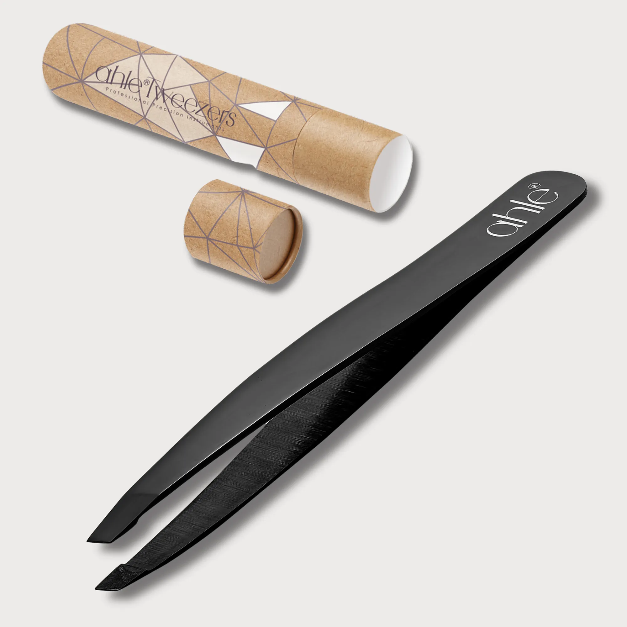 slanted tweezers for eyebrow plucking and fine hair removal slanted tweezer